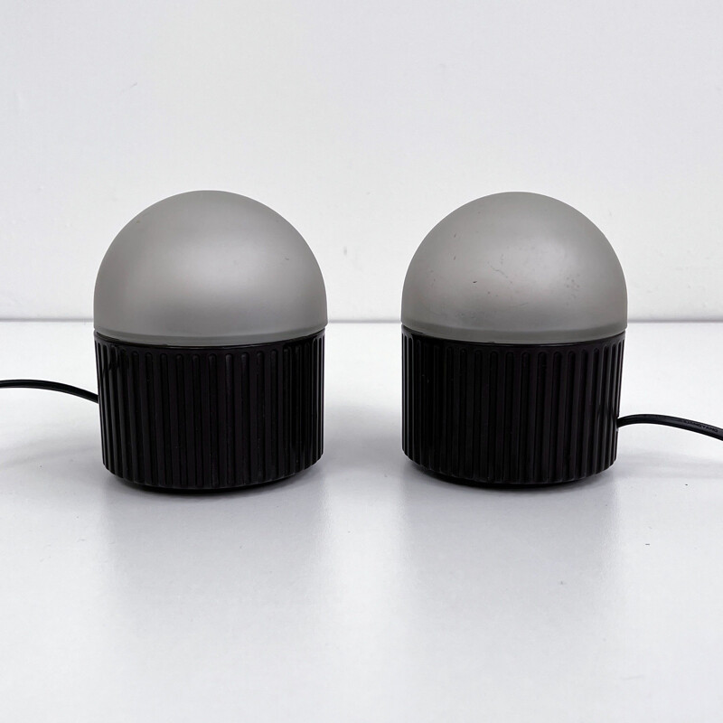 Pair of vintage Bulbo table lamps by Raul Barbieri & Giorgio Marianelli for Tronconi, 1980s