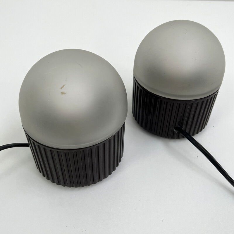 Pair of vintage Bulbo table lamps by Raul Barbieri & Giorgio Marianelli for Tronconi, 1980s