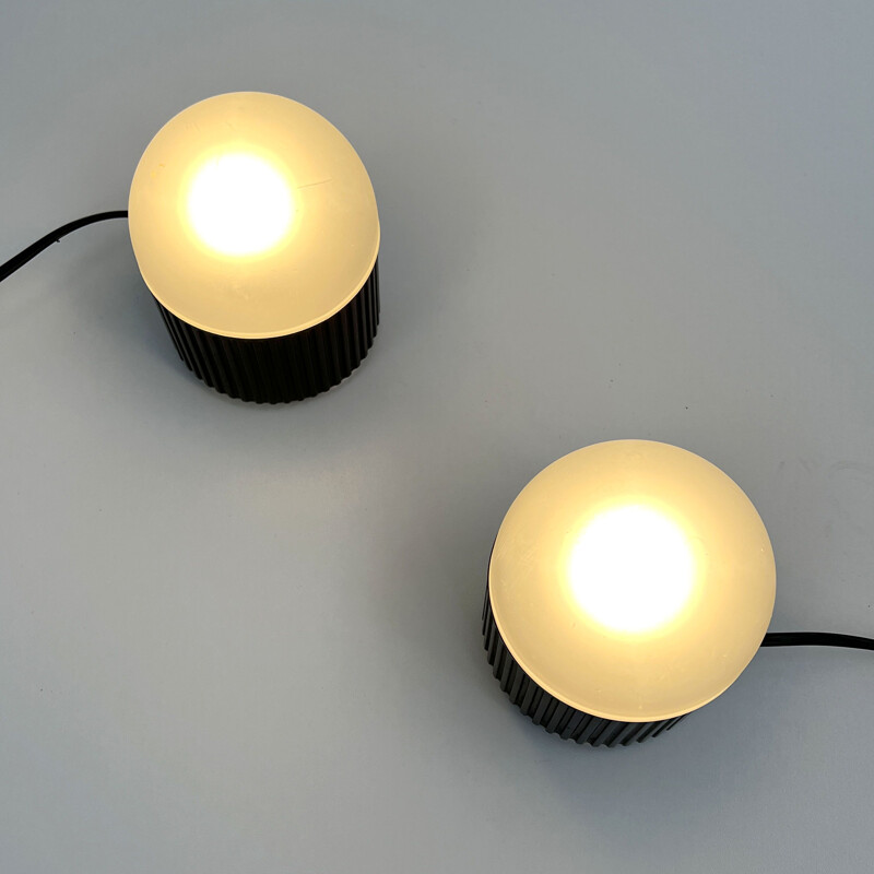 Pair of vintage Bulbo table lamps by Raul Barbieri & Giorgio Marianelli for Tronconi, 1980s