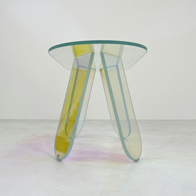 Table d'appoint vintage Shimmer M de Patricia Urquiola pour Glas Italia, 2010
