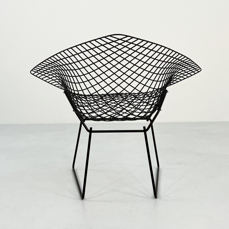 Fauteuil vintage Diamond en bronze par Harry Bertoia pour Knoll, 1990