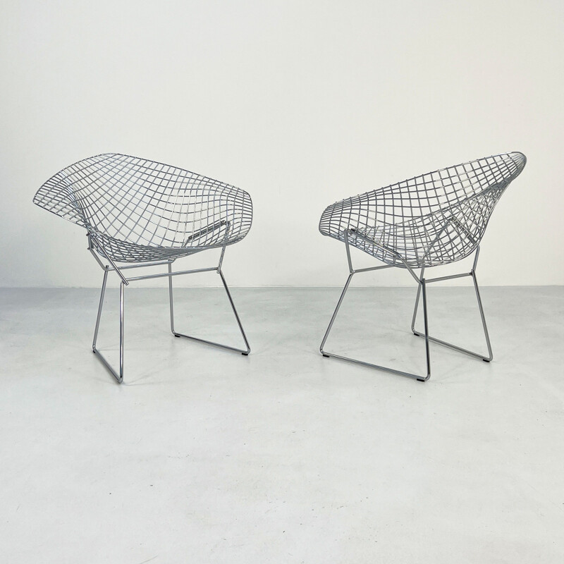 Fauteuil vintage Diamond par Harry Bertoia pour Knoll, 1990