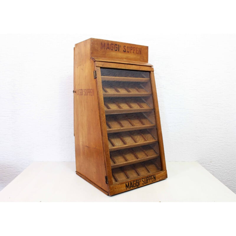 Maggi vintage display cabinet