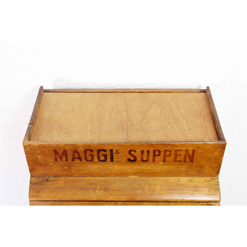 Maggi vintage display cabinet