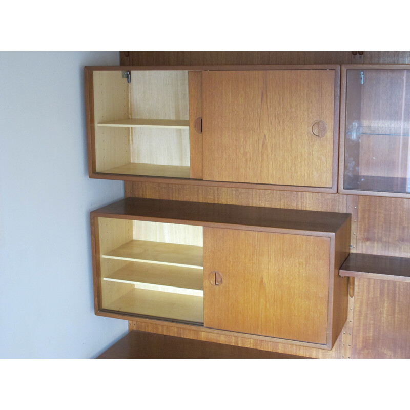 Mid century modular storage system in teak, Poul CADOVIUS - 1960s