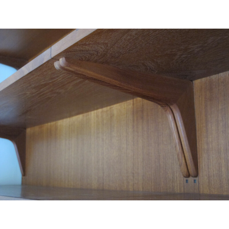 Mid century modular storage system in teak, Poul CADOVIUS - 1960s