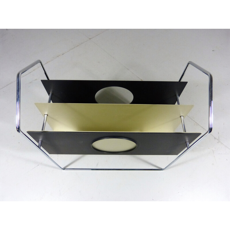 Mid century magazine rack in metal - 1960s