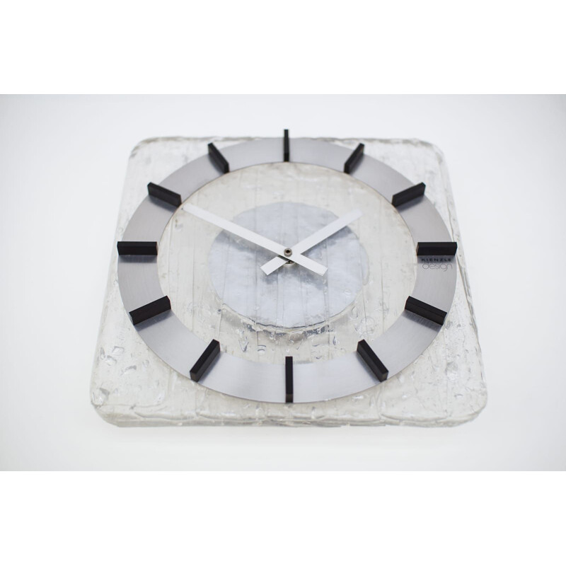 Horloge murale vintage en acrylique par Kienzle Design, 1970