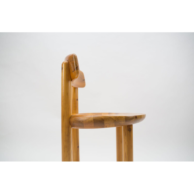 Ensemble de 6 chaises vintage en pin par Rainer Daumiller, 1970