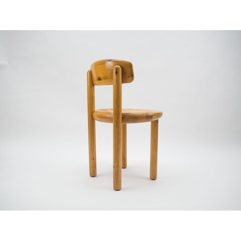 Ensemble de 6 chaises vintage en pin par Rainer Daumiller, 1970