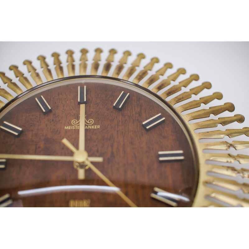 Horloge vintage en laiton de Meister Anker, 1960