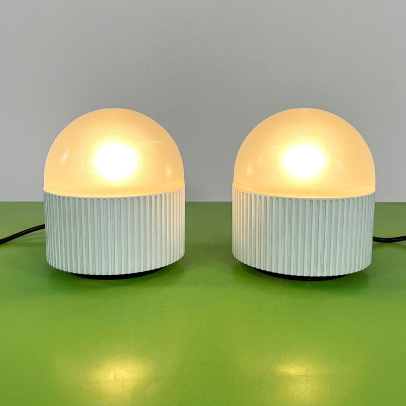 Pair of vintage Bulbo lamps by R. Barbieri & G. Marianelli for Tronconi, 1980s