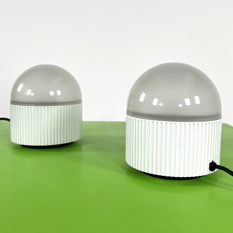 Pair of vintage Bulbo lamps by R. Barbieri & G. Marianelli for Tronconi, 1980s