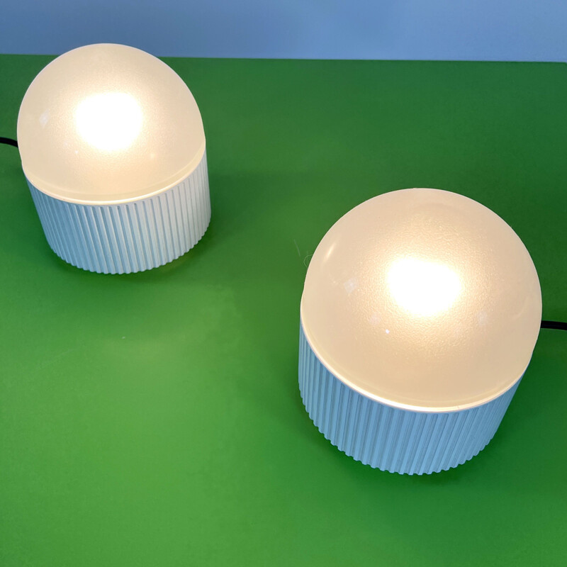 Pair of vintage Bulbo lamps by R. Barbieri & G. Marianelli for Tronconi, 1980s