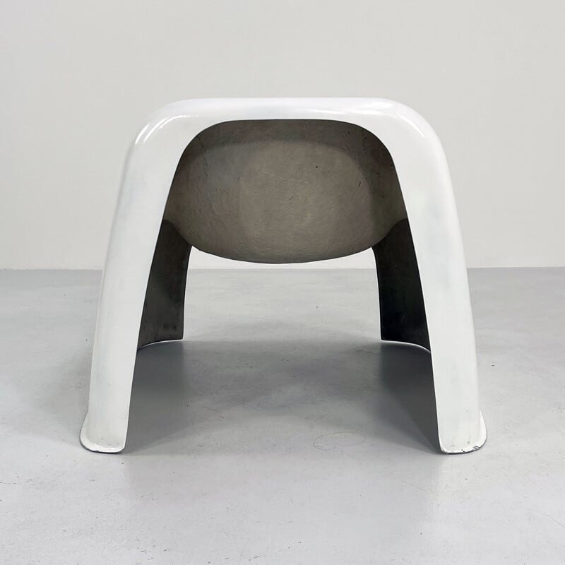 Fauteuil vintage Toga blanche de Sergio Mazza pour Artemide, 1960