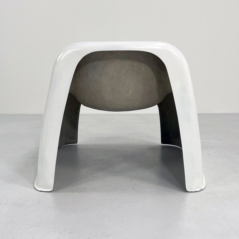 Vintage Toga white armchair by Sergio Mazza for Artemide, 1960s