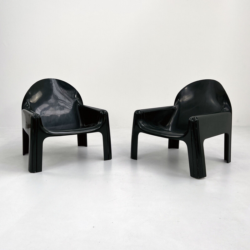 Pair of vintage armchairs model 4794 by Gae Aulenti for Kartell, 1970s