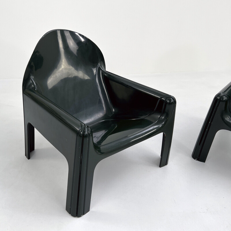 Paire de fauteuils vintage modèle 4794 de Gae Aulenti pour Kartell, 1970