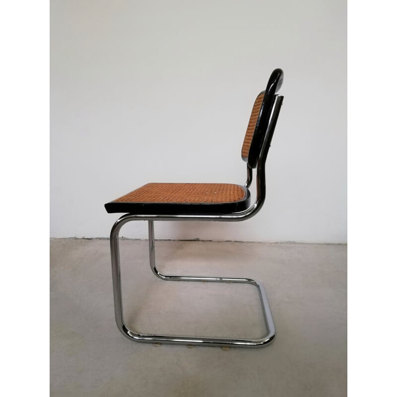 Chaise vintage cantilever en métal, Italie 1970
