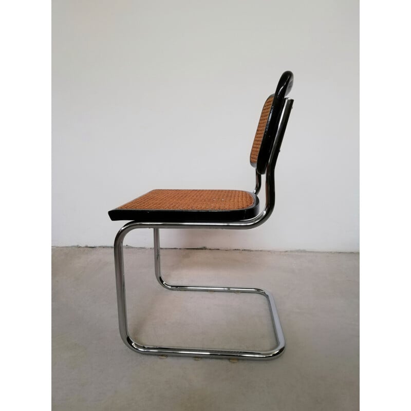 Vintage metal cantilever chair, Italy 1970s