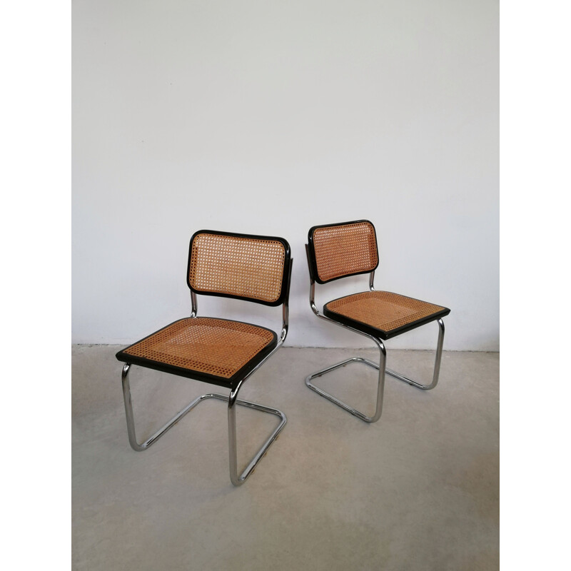 Vintage-Freischwinger-Stuhl aus Metall, Italien 1970