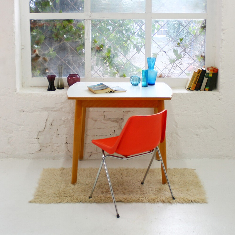 Small vintage kitchen table with formica top - 1950s