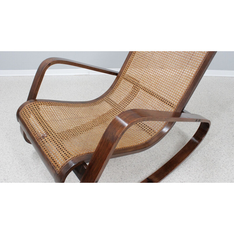Vintage "Dondolo" rocking chair by Luigi Crassevig, 1970s