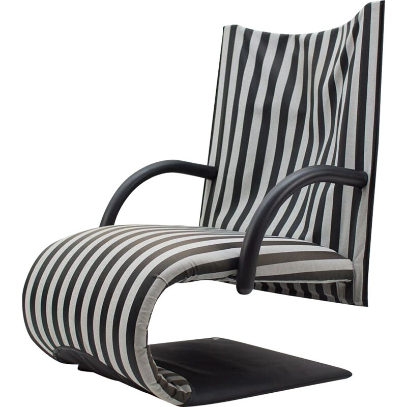 Vintage Franse Zen fauteuil van Claude Brisson voor Ligne Roset, 1980