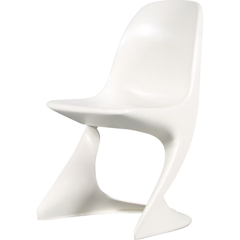 Silla blanca vintage "Casalino" de Alexander Begge para Casala, Alemania 2007