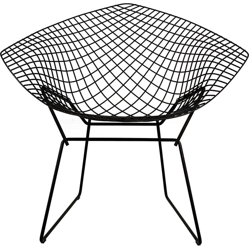 Vintage Diamond armchair in bronze by Harry Bertoia for Knoll, 1990s