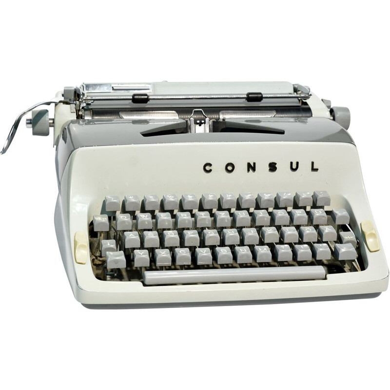 Máquina de escribir antigua tipo 221, Checoslovaquia 1960