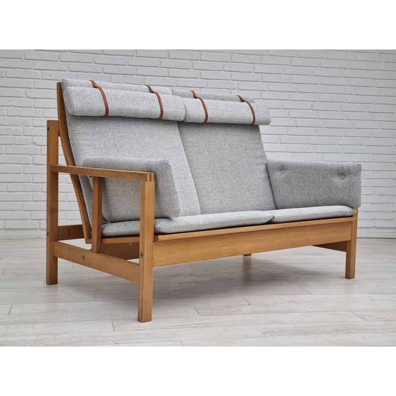 Danish vintage 2 seater sofa model 2252 by Børge Mogensen, 1970s