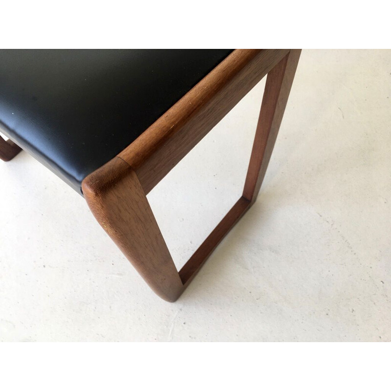 Mid century teak footrest, Denmark 1960s