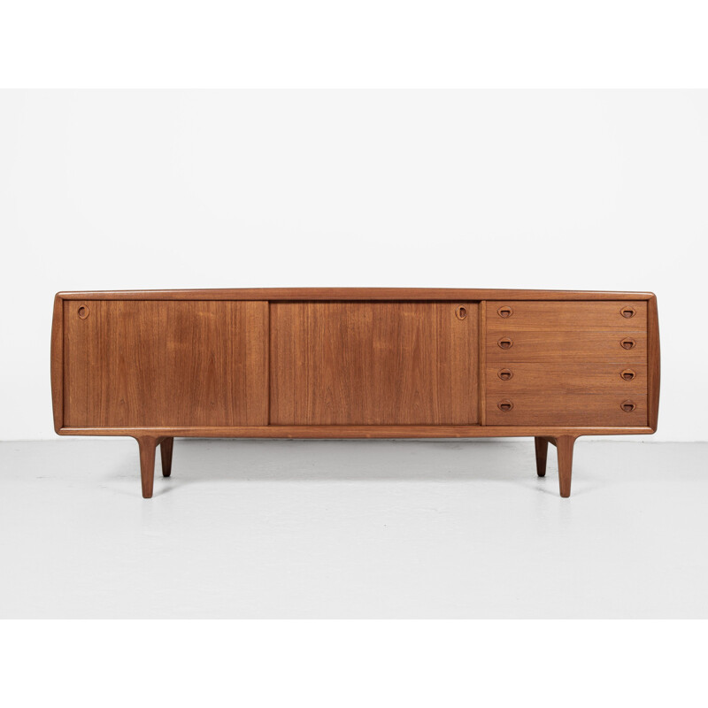 Mid century Danish Xl sideboard in teak by Hp Hansen, 1960s