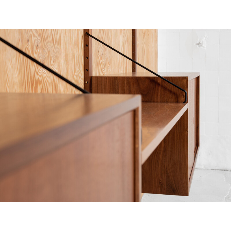 Mid century Royal wall system in teak by Poul Cadovius, Denmark 1960s