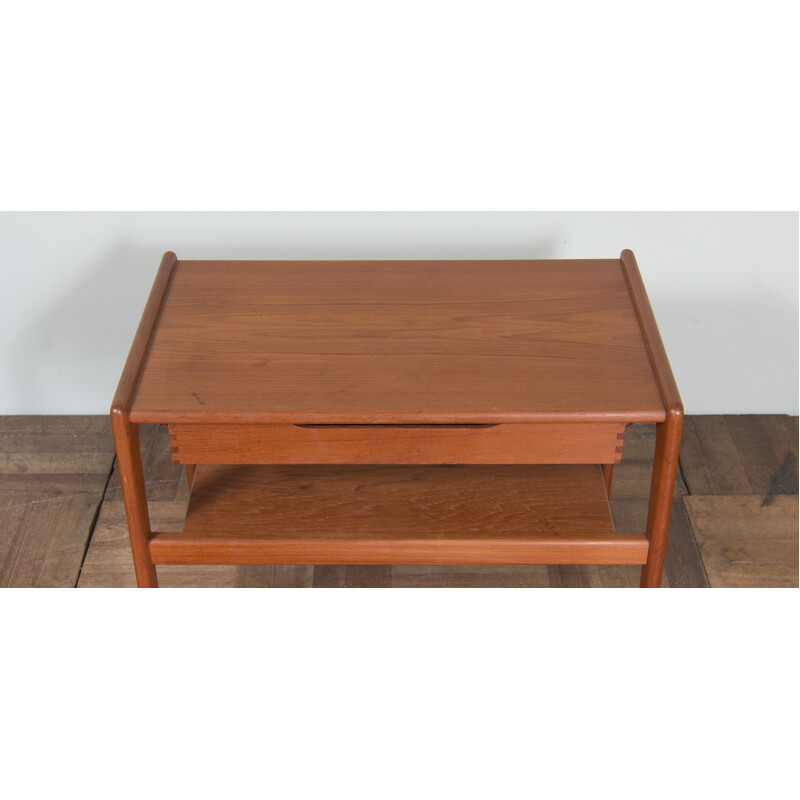 Mid century teak side table with drawer - 1960s