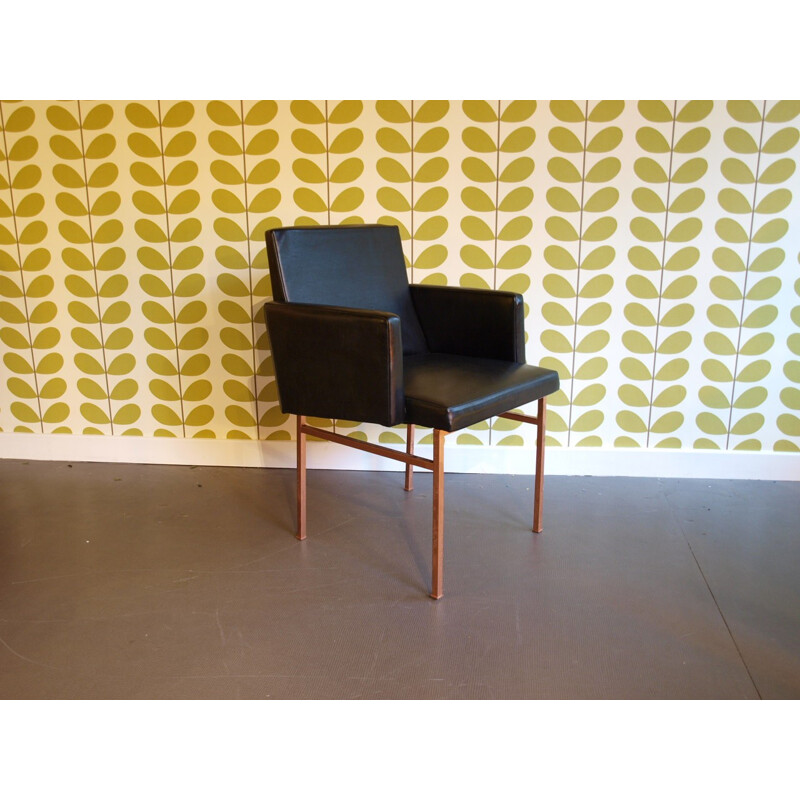 Pair of armchairs in leatherette - 1960s