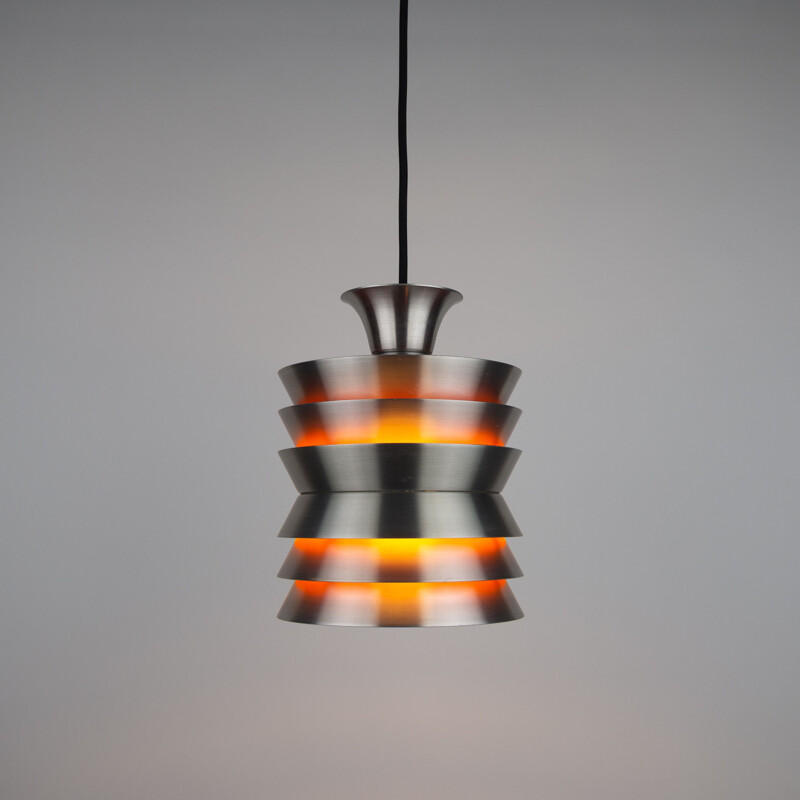 Pair of Swedish vintage pendant lamps Trava by Carl Thore for Granhaga, 1963