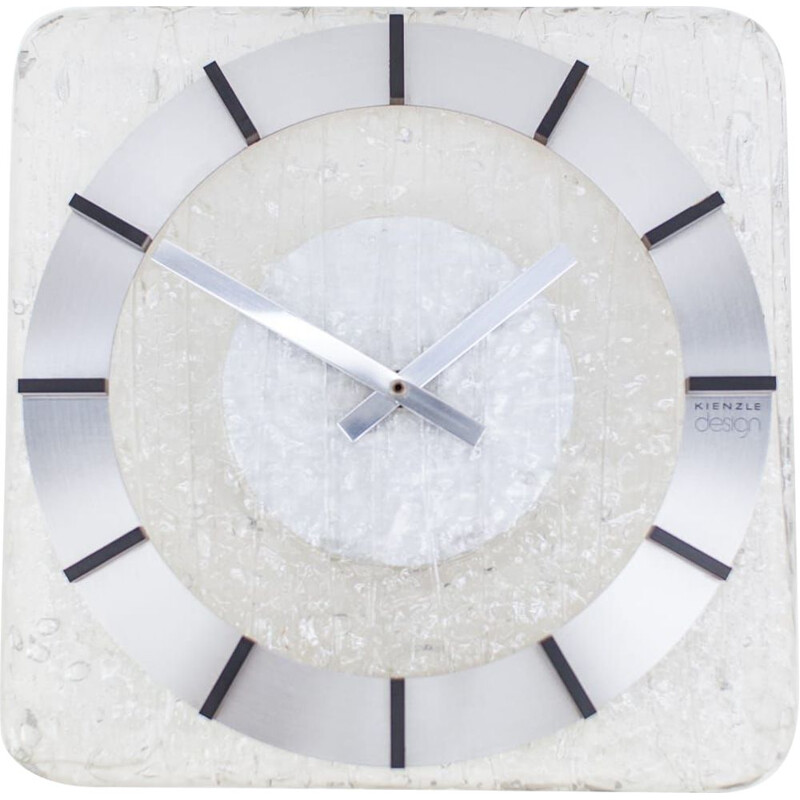 Reloj de pared acrílico vintage de Kienzle Design, 1970