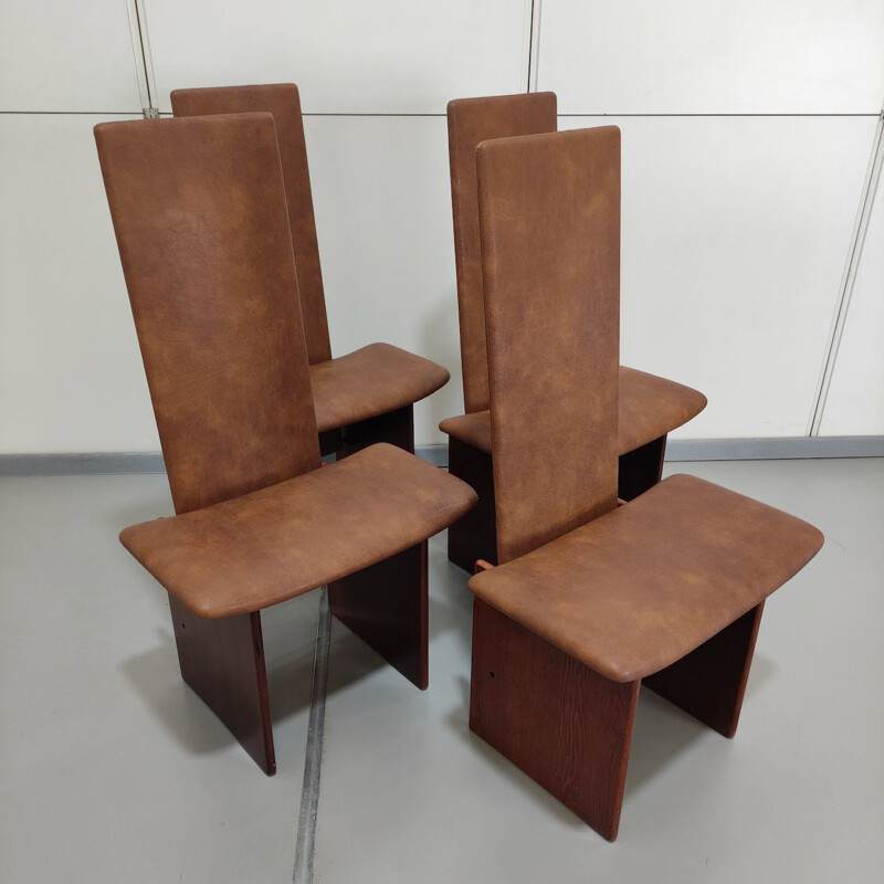 Ensemble de 4 chaises vintage Rennie par Kazuhide Takahama pour Simon Gavia, 1969
