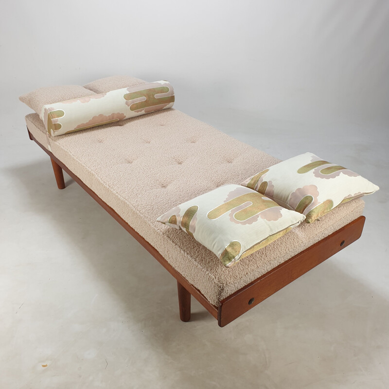 Mid-century teak daybed, Netherlands 1960s