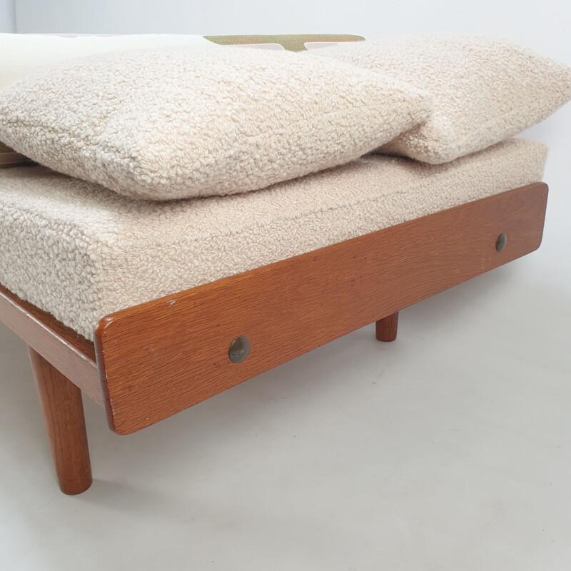 Mid-century teak daybed, Netherlands 1960s