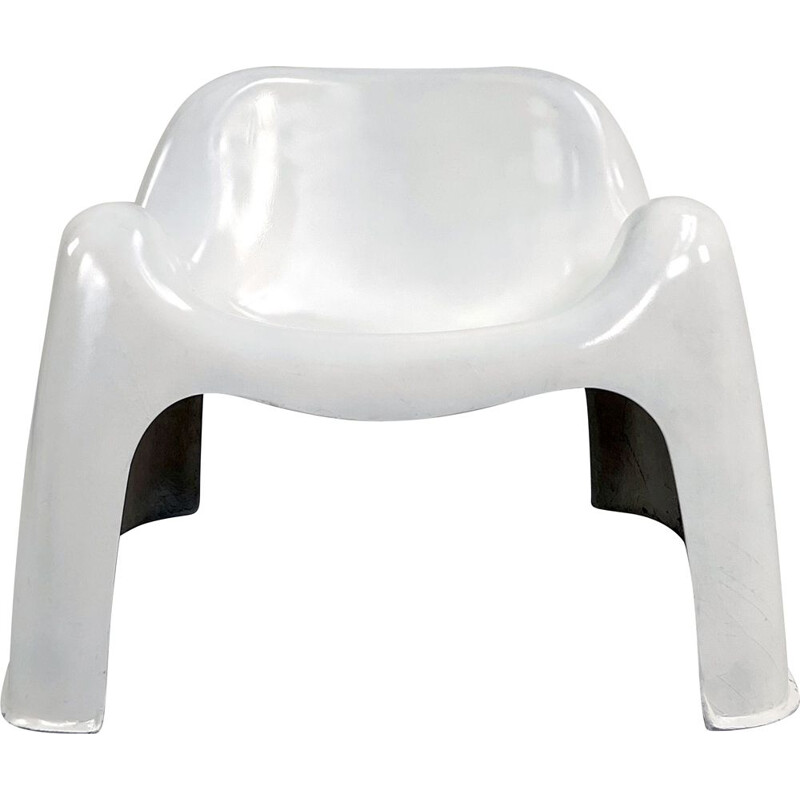 Fauteuil vintage Toga blanche de Sergio Mazza pour Artemide, 1960