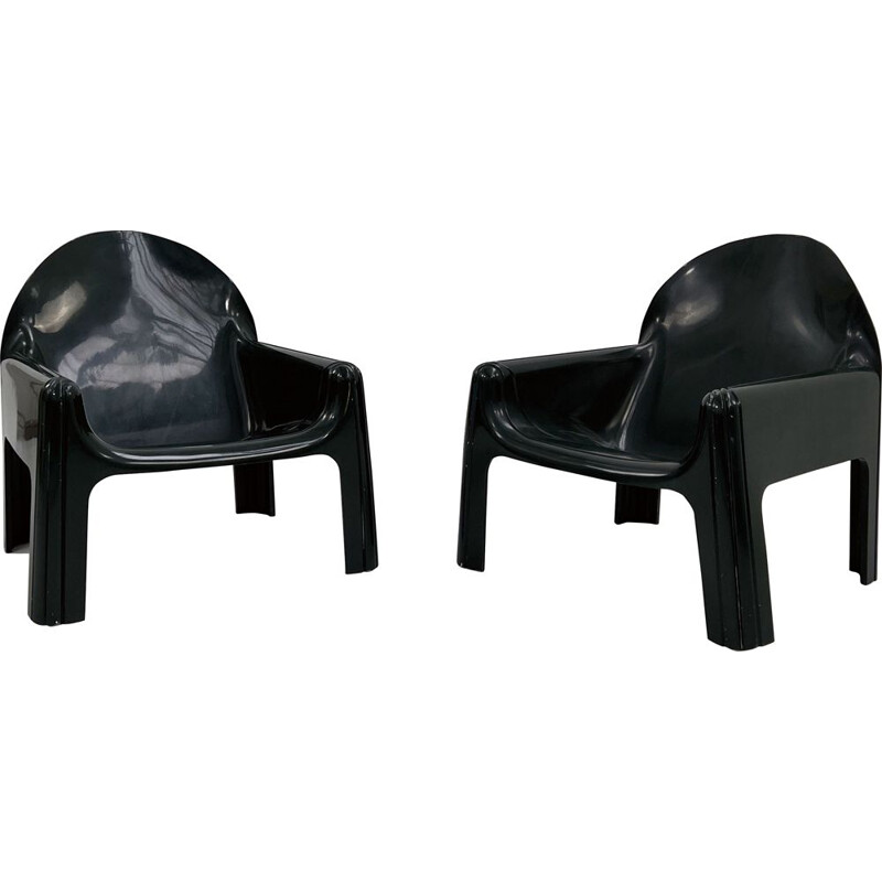 Pair of vintage armchairs model 4794 by Gae Aulenti for Kartell, 1970s