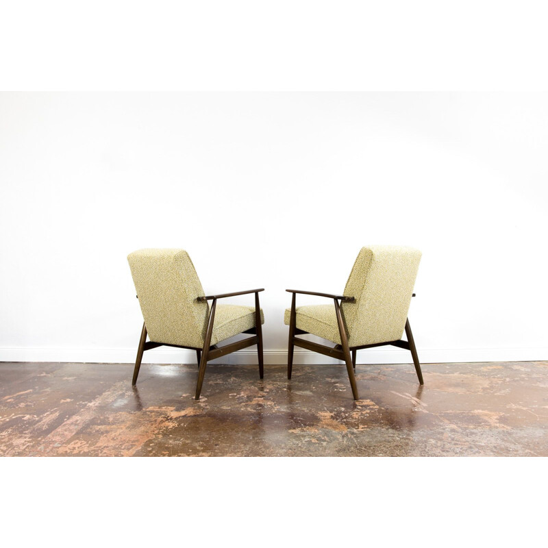 Pair of vintage armchairs by H. Lis, 1960