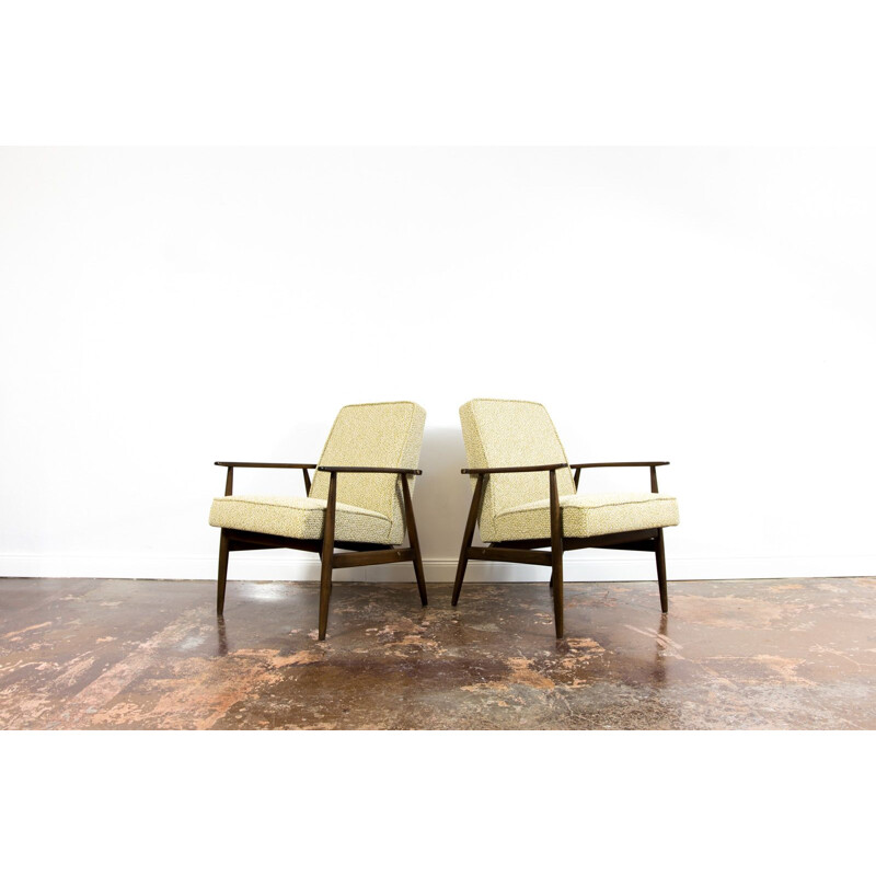 Pair of vintage armchairs by H. Lis, 1960