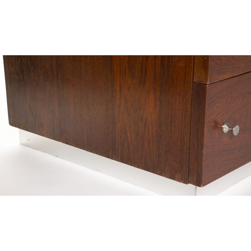 Vintage rosewood cabinet by René-Jean Caillette for Georges Charron, 1962s