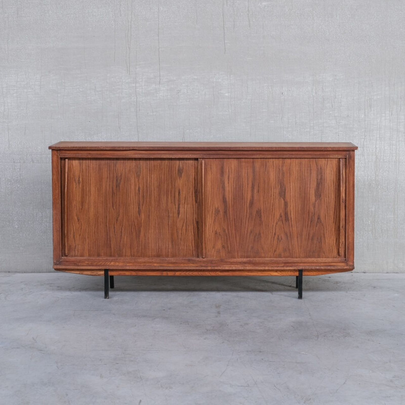 Vintage sideboard with metal legs, France 1960s