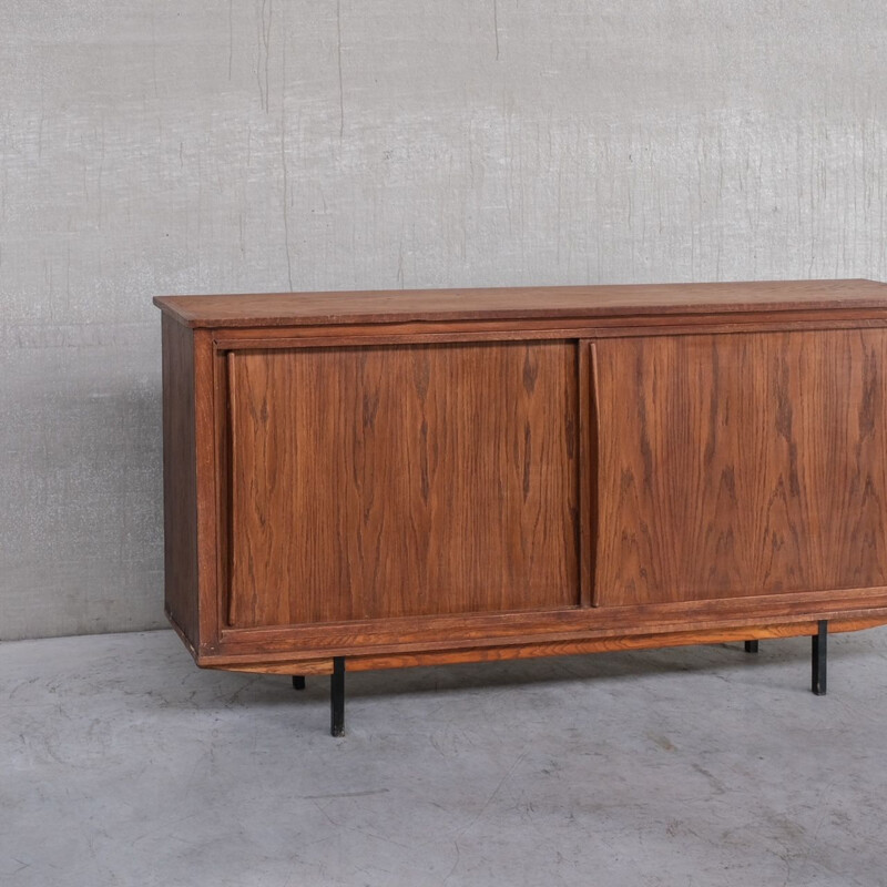 Vintage sideboard with metal legs, France 1960s