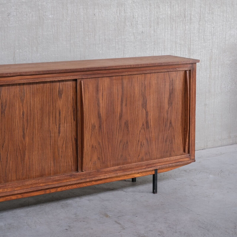 Vintage sideboard with metal legs, France 1960s